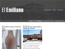 Tablet Screenshot of elemiliano.com.ar